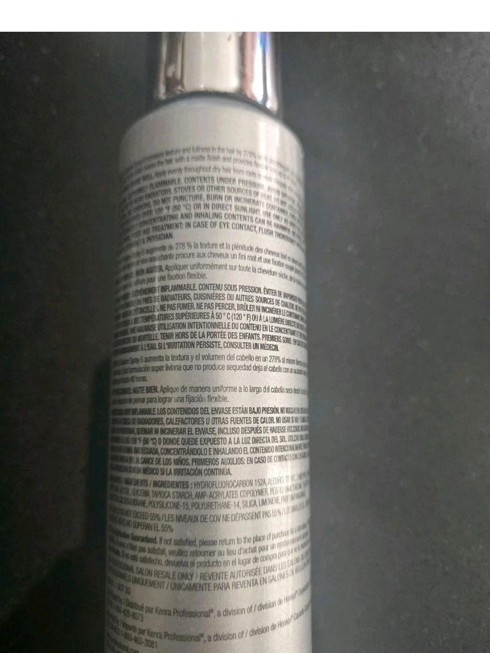 Kenra Platinum Dry Texture Spray 6 - 5.3 oz / 150g New